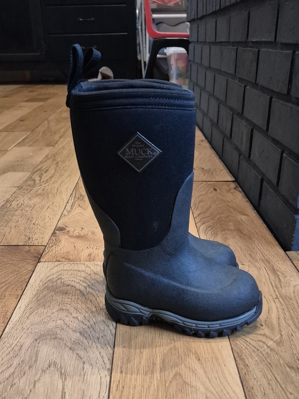 Muck Boot Company Kids' Rugged II Black Neoprene Waterproof Insulated Boots